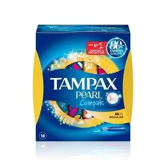 TAMPAX COMPAK PEARL TAMPON 100%ALGODON REGULAR 16 U - 1