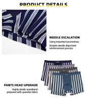 Set de 3-6 Calzoncillos Hombre Boxer Algodon Bóxers Ropa Interior, 95% Algodón, 5% Elastáno, 4 Colores, (Color Al Azar, No Se Puede Elegir) Envío rápido desde España - details 5