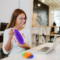 Juguete De Alivio Del Estrés Creativo Fidget Worm De Malla Elástica Pequeño Decorativo Que Se Puede Jugar Fácilmente Para Todas Las Edades - details 6