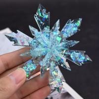 Molde De Resina Navideña 3Pcs Con Forma De Gran Copo De Nieve Silicone Para Adornos Navideños Molde De Silicona Para DIY De Joyería - details 2