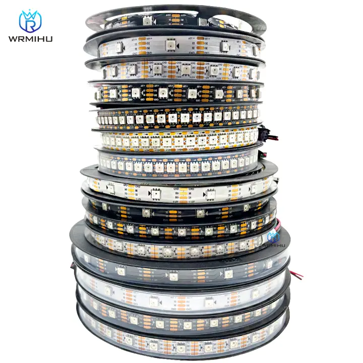 Tira De LED Inteligente WS2815 5050RGB 5m/Roll 30/60/144leds/m Negro/Blanco PCB IP30/IP65/IP67 Individualmente Direccionalizable Luz De Pixel Para Decoración De Interiores - 1