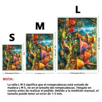 Puzzle De Madera Charming Mushroom Village Juego De Rompecabezas Para Adultos Y Adolescentes Adecuado Para Regalo - details 2