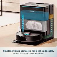 Cecotec Robot Aspirador y Friegasuelos con IA y Base Autovaciado Conga X70. Motor de Succión 15000Pa, Base 4 en 1, Tecnología Láser, Mopas Giratorias, Cepillo Lateral, App y Bluetooth - details 0