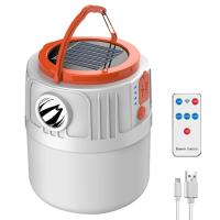 Bulbo Solar LED Recargable USB Para Camping Con 5 Modos De Iluminación Lámpara De Emergencia Exterior Colgante Para Tienda - details 4