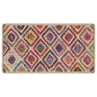 vidaXL Alfombra lavable antideslizante 80x150 cm Color Beige y negro,  Antracita,  Gris y mas Alfombras de área  Alfombra de Piso para Sala de Estar Dormitorio Habitación Salón - details 7
