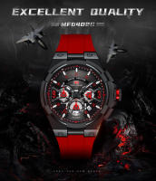 Reloj De Pulsera Deportivo Para Hombre MINI FOCUS De Lujo Con Correa De Silicona Resistente Al Agua Y Cronógrafo Movimiento De Cuarzo - details 0