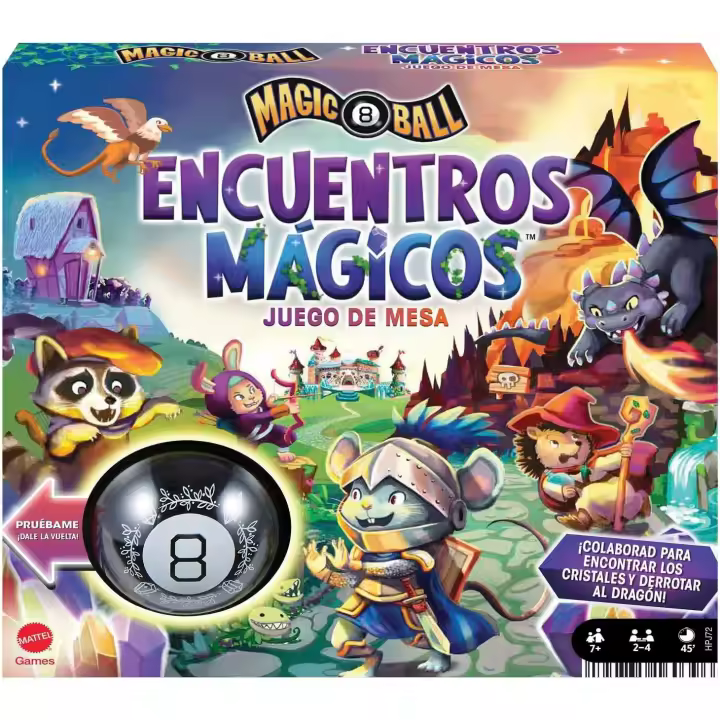 Mattel Games Bola 8 Mágica Encuentros Mágicos Juego de mesa cooperativo, +7 años (Mattel HPJ72) - 1