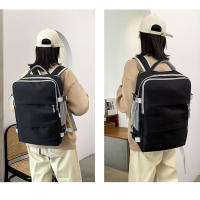 Mochila de viaje repelente al agua para mujer, carga USB para portátil con mochila escolar, con correa de equipaje, informal - details 18