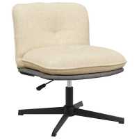vidaXL Silla de oficina giratoria de tela en color Marrón/Gris oscuro/Taupé y más | cómodas modernas ergonómicas para comedor cocina salón hogar - details 6