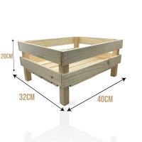 Caja de Madera Maciza de Pino MINOKUA - Jardinera Huerto Ecológico 40x32x20cm - Fabricada en Europa - details 3