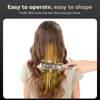 Cepillo Térmico De 1.5 Pulgadas Para Cabello Con 10 Temperaturas Cepillo Calentado Doble PTC De Cerámica Tourmalina Voluminizador Eléctrico Uso Seco Y Húmedo - details 7