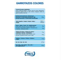 VIDAL Garrotazos de colores CAJA 150U APROX 825G Alargadas nubes con una especial cobertura crujiente sabor chocolate. Sin gluten SABOR VIDAL GARANTIZADO - details 0