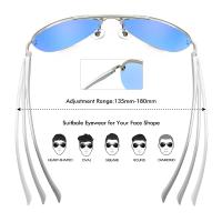 Gafas de sol de aviador polarizadas para hombres y mujeres, 63 mm, protección UV400, marco de metal, lentes de espejo livianas para exteriores - details 1