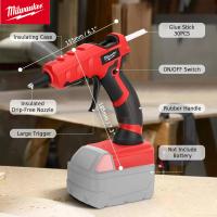 Pistola De Pegamento Inalámbrica Milwaukee Herramientas Para Artesanías DIY Reparación Con Palitos De Pega Portátil Para Batería 18V Milwaukee - details 5