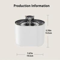 Fuente De Agua Para Gatos Con Filtro Y Bomba Eléctrica USB Silenciosa Dispensador De Agua Para Mascotas Auto Recirculante Forma De Oreja De Gato - details 18