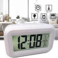 Reloj De Alarma Digital LED Con Pantalla Retroiluminada Función Snooze Calendario Y Temperatura Para Oficina Y Hogar - details 3
