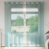 vidaXL Cortinas de gasa con ojales 2 uds 140x245 cm en color Rosa claro/orange/Arena y más | protección solar decorativa para ventanas hogar oficina dormitorio fácil de instalar - details 7