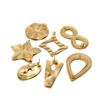 6pcs Estrellas Exageradas Y Rombo Stud Posts En Acero Inoxidable Para Creación De Pendientes DIY Punk Joyería Accesorios Colgantes - details 2