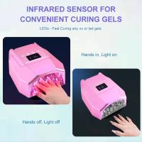 Secador De Uñas LED Profesional Recargable 98W Con Doble Luz Duradero Alta Calidad Luz De Espejo Interior Bajo Calor Modelo De Secado De Gel UV - details 5