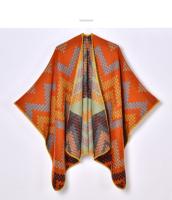 2024 Otoño e Invierno, chal grueso de jacquard simple y elegante para mujer, capa cálida con abertura tejida - details 4
