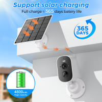 Cámara De Seguridad Exterior BESDER 4MP 2K WiFi Solar Y Batería Potenciada Inalámbrica HD Detección De Humanos iCSee CCTV Video Surveillance - details 2