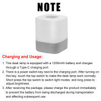 Lámpara Nocturna LED Táctil Portátil Para Bebés Y Adultos Ayuda Al Sueño Recargable Por USB Luz De Maternidad Rectangular - details 2