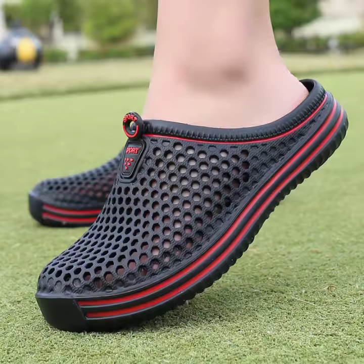 Zapatillas De Playa Para Hombre Sandalias Casuales Unisex Antideslizantes Para Parejas Zapatos De Agua Para Hombre Mules De Verano Con Salto Plataforma - 1