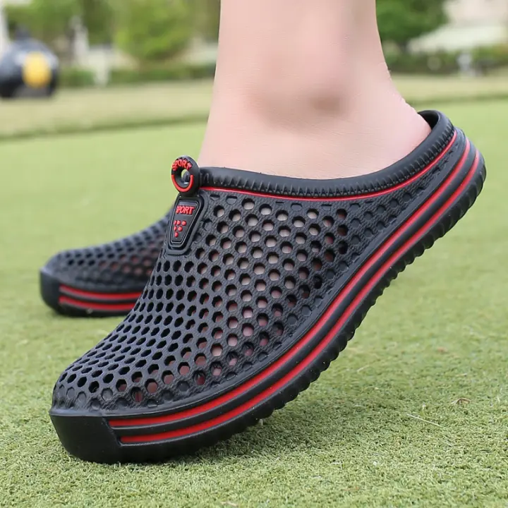 Zapatillas De Playa Para Hombre Sandalias Casuales Unisex Antideslizantes Para Parejas Zapatos De Agua Para Hombre Mules De Verano Con Salto Plataforma - 1
