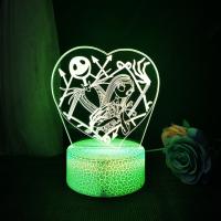 Lámpara Nocturna 3D De Novia Fantasma Con Control Táctil Y 16 Colores Decoración De Habitación Regalo De Halloween Luz De Ambiente De Dibujos Animados - details 6