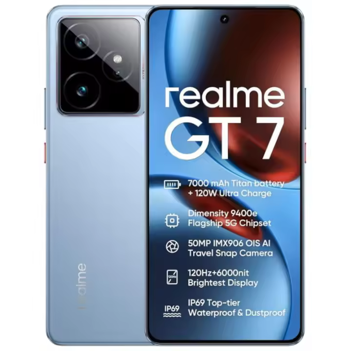REALME GT 7 5G 12GB 256GB, VERSION EUROPEA,  MediaTek Dimensity 9400e, 7000 mAh, Realme UI - 1