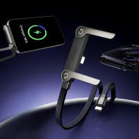 Cargador Multiusos Plegable De 240W Con Soporte Para Teléfono Y Cable De Datos Tipo C 2-en-1 Carga Rápida Metálico Para Teléfonos Móviles - details 5