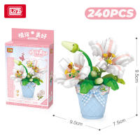 Bloques De Construcción 3D LOZ Plantas Suculentas Cactus Y Rosas Juguete De Artesanía Para Decoración Del Hogar Juguetes De Bloques Para Niños - details 12