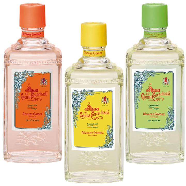 Álvarez Gómez Set de 3 Aguas de Colonia (Concentrada, D'Orange, Fraîche) 300ml