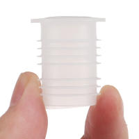 10Pcs Tapón De Botella De Plástico Rojo Para Vino Tapón Transparente Con Agujero Para Sal Resistente Al Polvo Fácil De Retirar - details 14