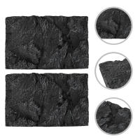 2 Pcs Fondo De Acuario 3D Para Tanque De Peces Y Terrario Adhesivo De PU Decorativo Personalizable Para Reptiles Y Tortugas - details 5