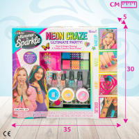 Shimmer N Sparkle - Kit belleza niñas 4 en 1 para hacer tatuajes, teñir el pelo, hacer la manicura o maquillarse - details 7