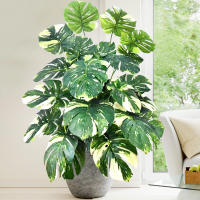 Artificial Monstera De 60-110cm Planta Falsa De Plástico Para Decoración De Casa Y Oficina En Maceta Ornamental Apta Para Festivales - details 9