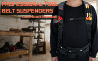 Cinturón De Trabajo KUNN Con Acolchado Y Anillas De Ataque Para Carpintero Y Electricista Para Hombres Suspenders De Construcción Con Prensa Fija - details 0