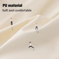 Mantel De PU Negro Impermeable Y Antiaceite Para 6 Sillas Estilo Moderno Para Sala De Estar Y Café Tapete De Mesa Sólido Resistente Al Polvo - details 4