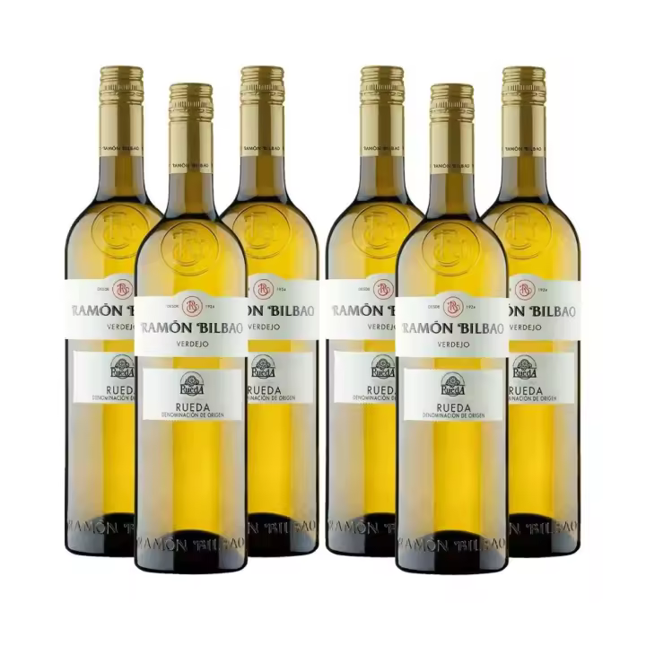 Pack 5 + 1 Ramon Bilbao Blanco Vino Blanco España Rueda 450 cl. 13.0º - 1
