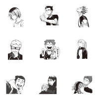 Pegatinas De Voleibol Anime Haikyuu!! 10/30/65pcs En Blanco Y Negro Para Teléfono Estuche Guitarra Diseño Cool Hinata Shoyo Resistentes Al Agua - details 4