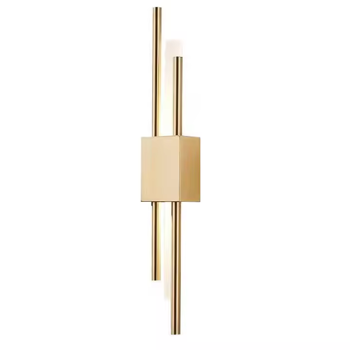 Lámpara De Pared LED Moderna Y Creativa Para Dormitorio Y Sala De Estar Iluminación Minimalista Para Sofa Y TV Fuente De Luz Metálica Dorada Y Negra - 1
