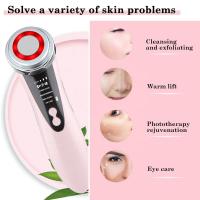 Multifunctional Facial Skin Care Led Light Massager Electric Pink White Massage Device Clean Face Rejuvenation Lifting Tighten - details 12