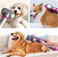 Secador de pelo para perros | Secador de pelo 2 en 1 para mascotas con cepillo pulidor reemplazable | Temperatura ajustable | Secador de pelo profesional para mascotas | Para perros y gatos pequeños y medianos - details 1