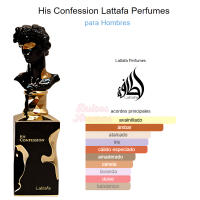 His Confession de Lattafa Perfume árabe Hombre Elegante Lujoso Dulce - 100ml - details 0