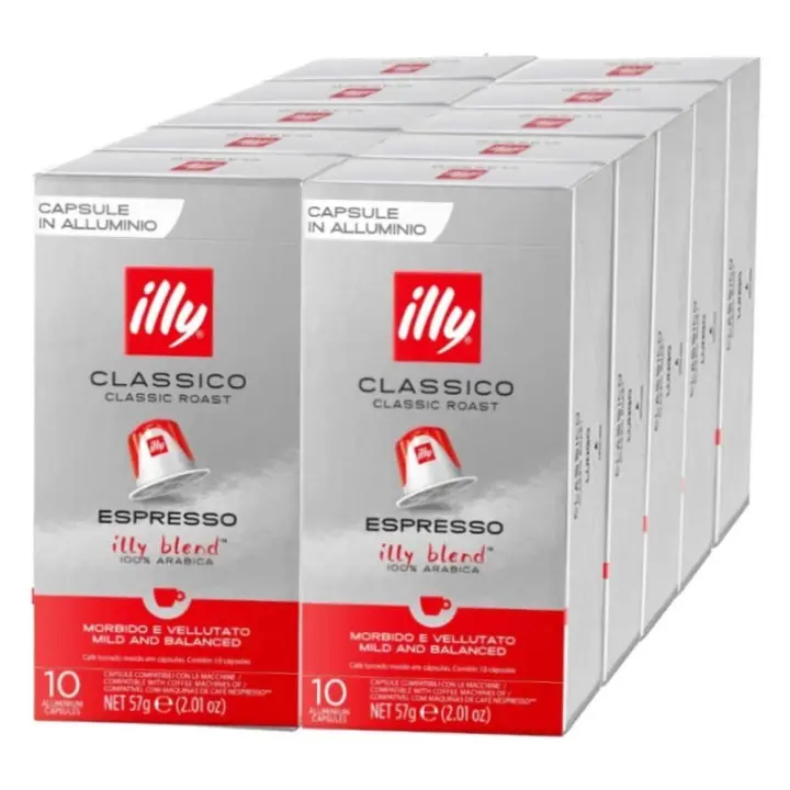 master classico espresso illy 100 cápsulas compatibles con Nespresso - 1
