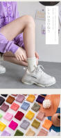 Calcetines De Nylon Finos Para Mujer Estilo Coreano Japonés Calcetines De Pierna Media Para Verano Calcetines De Color Sólido Moda Universitaria - details 2