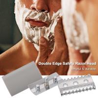 Cabeza De Afeitar De Seguridad Para Hombre Razor Head Herramienta De Barba Doble Cuchilla Acero Inoxidable Comb Abierto Para Barbero Uso Doméstico - details 3