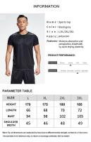 Camiseta Deportiva Para Hombres Verano Delgada Absorbente De Sudor Media Manga Rápida De Secado Seda De Hielo Camiseta Corta Para Correr Y Fitness - details 10