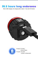 X-TIGER Lámpara Trasera De Bicicleta Inteligente Con Frenado Automático LED Impermeable Recargable Luz De Señalización Para Ciclismo - details 11